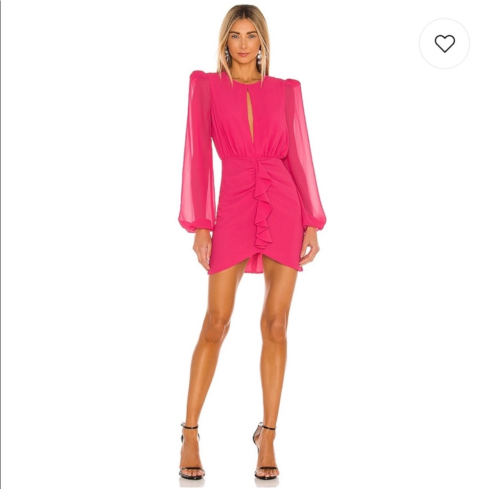 NBD REVOLVE hot pink Arijana Mini Dress